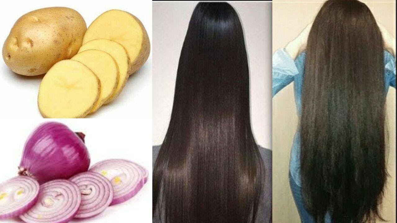 How to wash hair with onions and potatoes makes it fast and modern
