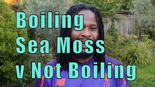 Making Sea Moss Gel Boiling VS. Not To Boiling