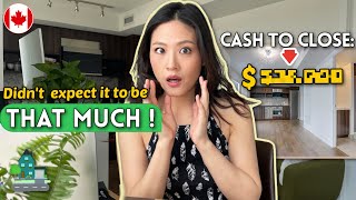 How much CASH upfront I needed to buy a house in Canada (Closing cost details)