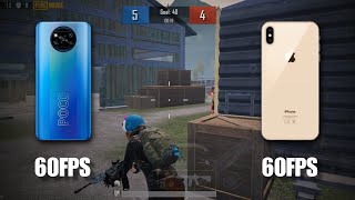 POCO X3 PRO vs IPHONE XS MAX PUBG TEST 2024