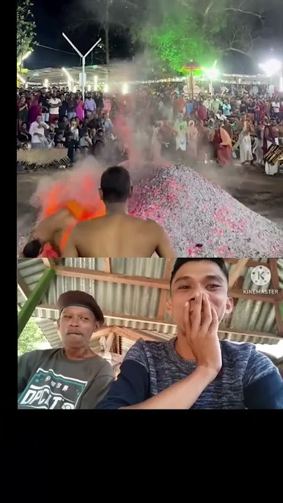 berlari di atas bara api tradisi india🤣🤣