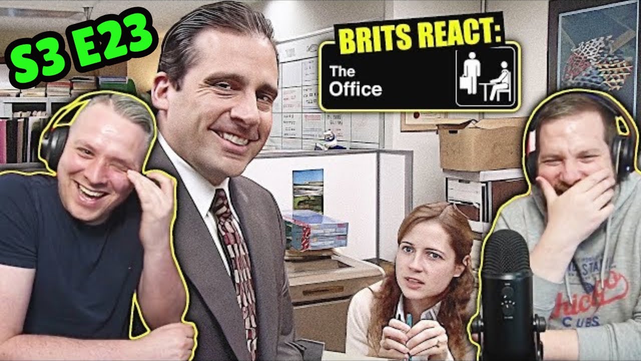 British Guys HILARIOUS The Office Reaction | Season 3 Episode 23 (Beach Games)