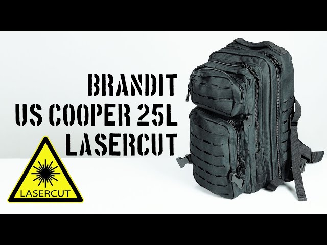 Brandit US COOPER 25L LASERCUT Tactical Backpack - YouTube