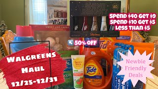 WALGREENS HAUL 12/25-12/31 | NEWBIE FRIENDLY DEALS | LESS THAN $5 + HUGE SAVINGS ON GIFT SETS