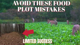 Top 5 Food Plot Mistakes.