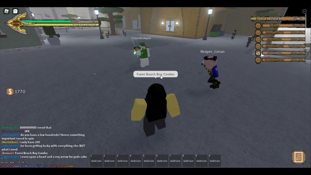 Beach Boy True Combo (YBA) YouTube