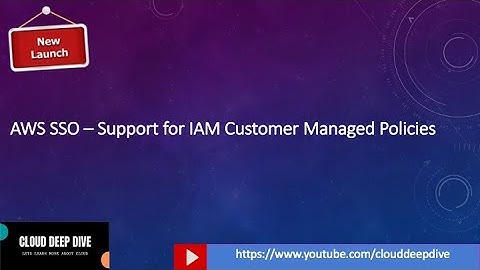 AWS SSO - Customer Managed Policy | AWS SSO | AWS SSO Login | AWS SSO Application