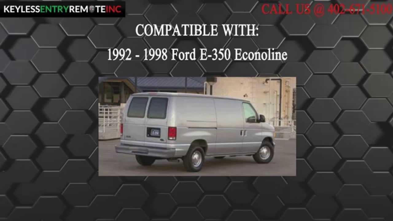 How To Replace Ford E 350 Econoline Key Fob Battery 1992 1993 1994 1995
