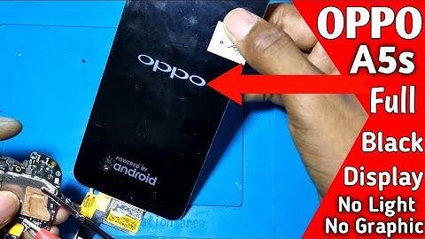 OPPO A5s Full Black Display No Light No Graphic Problem Solve