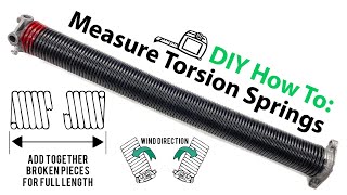 Torsion Spring DIY Fix  How To Measure for Replacements