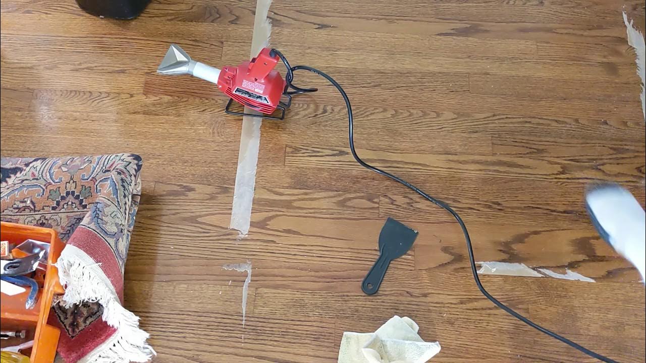 Ram Board Tape removal from hardwood floor YouTube