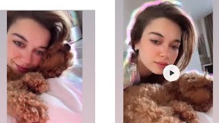 Afra Saraçoğlunun Köpeğiyle Bugünkü Instagram Paylaşımı I Çoğlu
