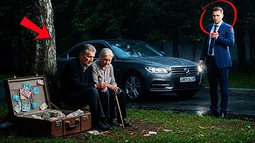 "Miljonair ziet ouder echtpaar in de regen… maar bij het openen van de koffer verandert zijn leven"
