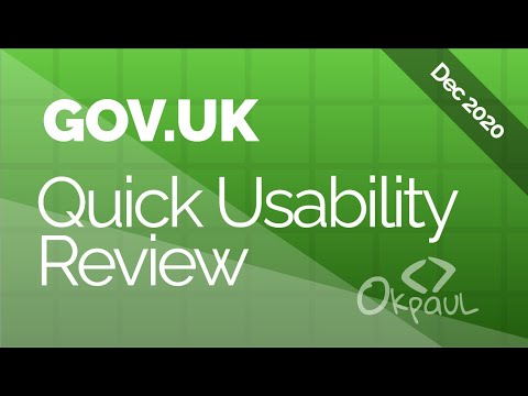GOV.UK - Quick usability review