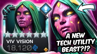 A NEW TECH UTILITY BEAST?!? Viv Vision 6 Star First Look Gameplay - Marvel Contest of Champions