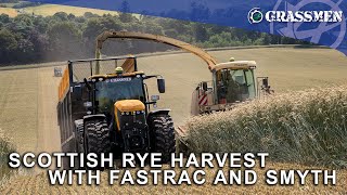 Donkey and Gazza Take the JCB Fastrac to the Scottish Rye Harvest!