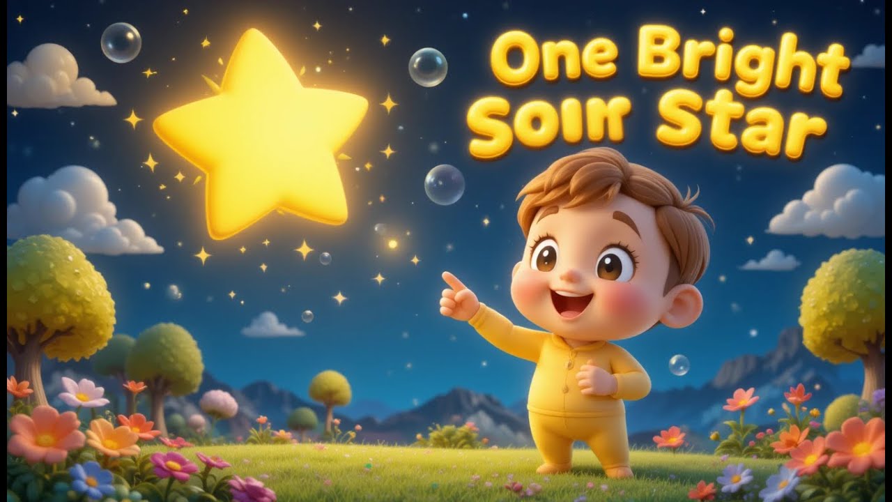 Counting Star Lullaby | Bedtime Song for Kids | Gentle Numbers and Twinkling Stars to Help Little