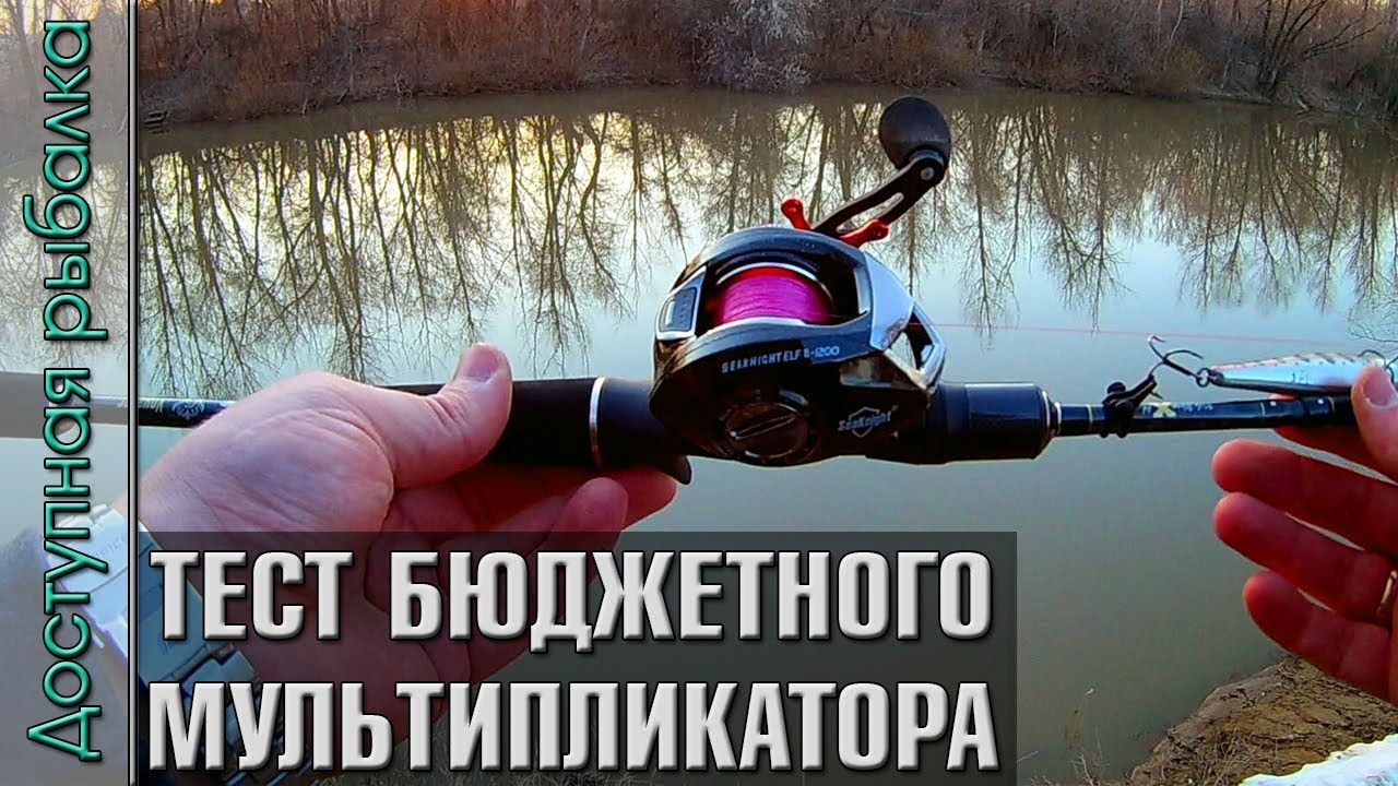 Тест на реке бюджетной мультипликаторной катушки SeaKnight ELF II-1200 с АлиЭкспресс
