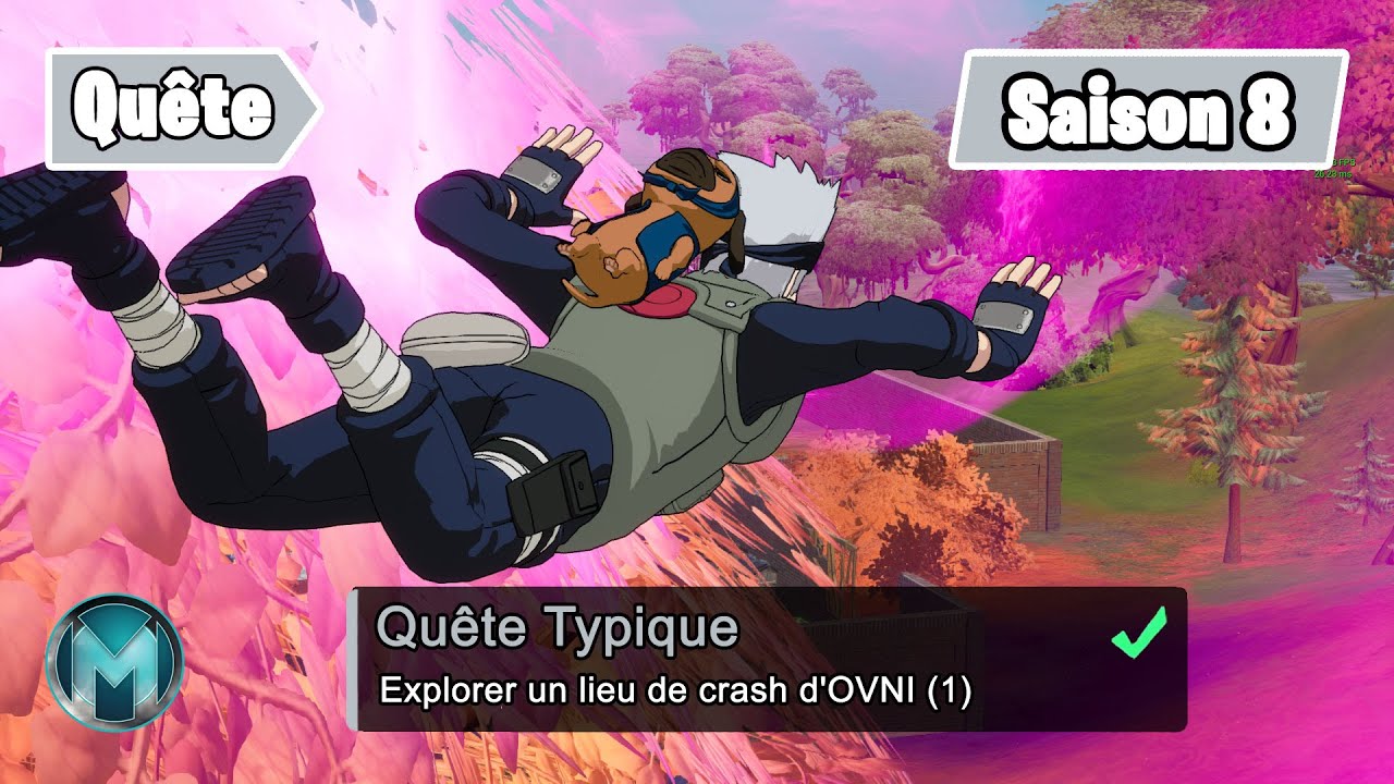 Explorer un lieu de crash d'ovni Fortnite (Défi de Kakashi) Chapitre 2