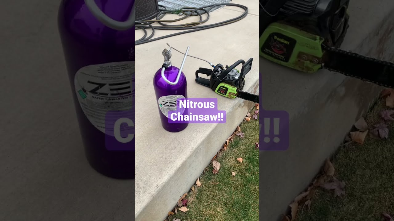 Nitrous Chainsaw This Thing RIPS 