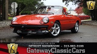 1981 Alfa Romeo Spider Stock # 1303-DET 1981 Alfa Romeo Spider Value