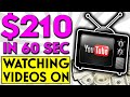 EARN $210.00 IN 60 SECONDS ONLINE: HOW TO MAKE MONEY ...