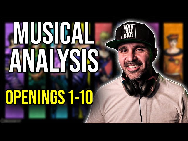 MUSIC DIRECTOR REACTS | Musical Analysis JoJo's Bizarre Adventure Openings 1-10 class=