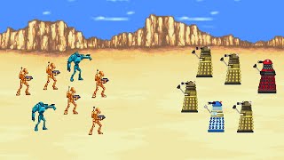 Daleks Vs Battle Droids.  Star Wars Vs Doctor Who