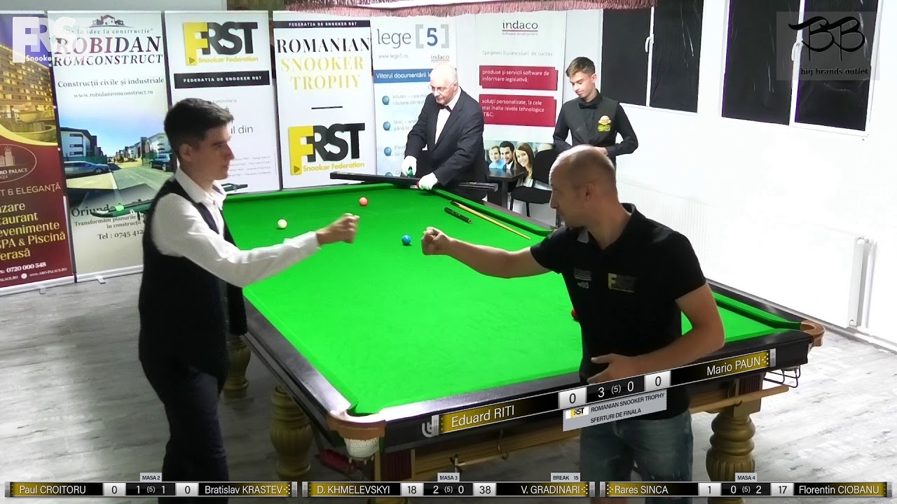 Eduard RITI - Mario PAUN- ROMANIAN SNOOKER TROPHY 2021 - LAST 8