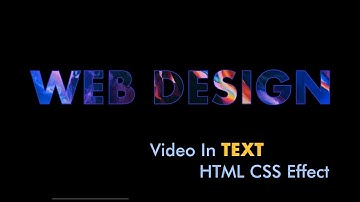 How To Add Video In Text Background Using HTML And CSS In Just 5 Minutes | Website Creators