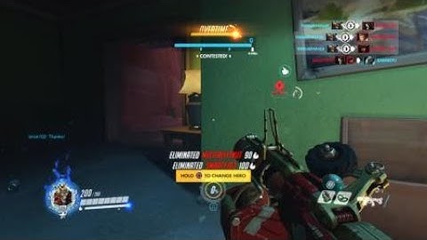 Overwatch: Junkrat Triple Kill From Spawn Room