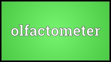 Olfactometer Meaning