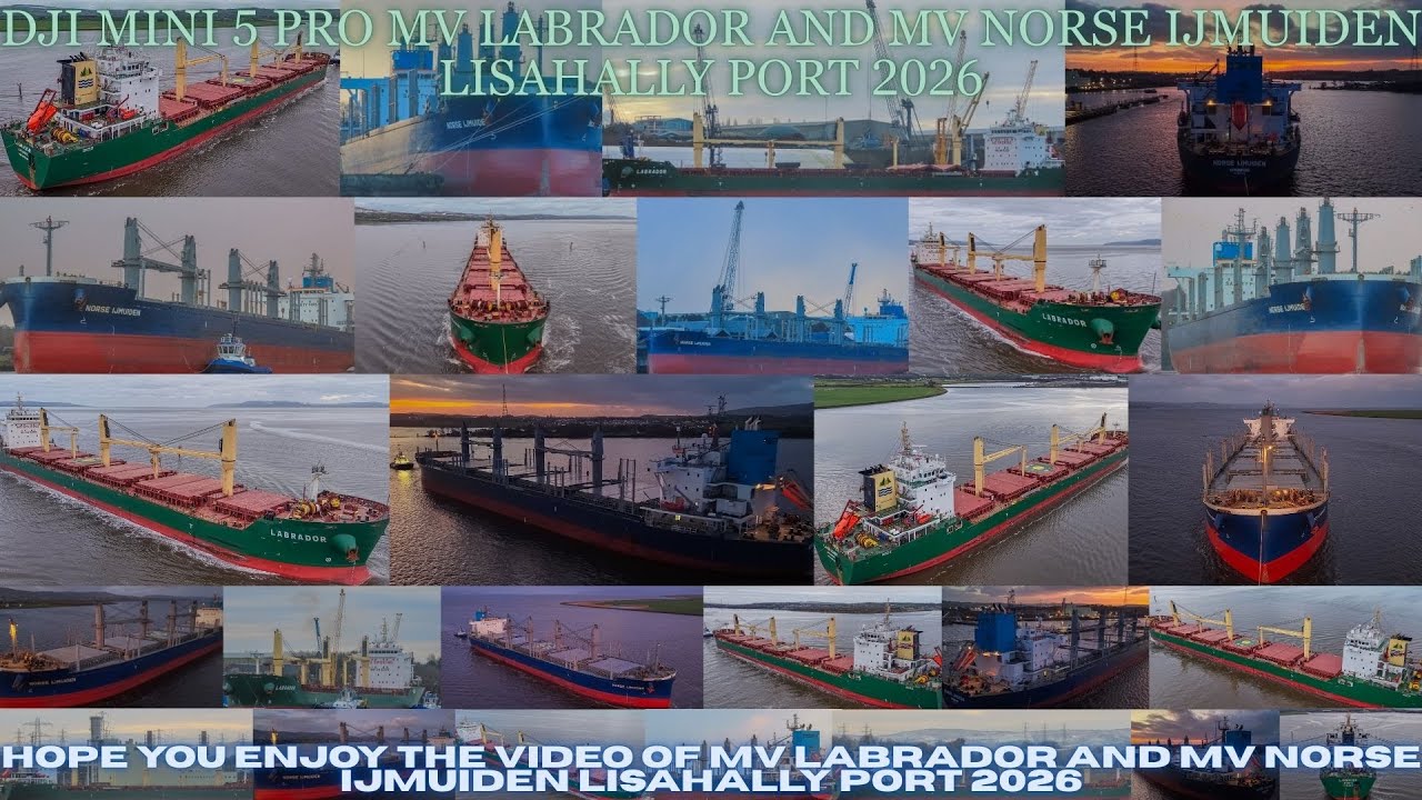 DJI MINI 5 PRO MV LABRADOR AND MV NORSE IJMUIDEN LISAHALLY PORT 2026