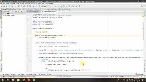 Simple Weather App Android Studio and Adobe xd (part 3)
