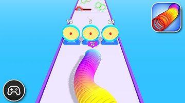 Circle Stack Run - Gameplay Walkthrough Part 8 - Casual Game Levels 32-35 (iOS, Android)