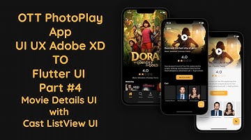 #4 Creating an Immersive Movie Details Screen with Dark & Light UI | Flutter Tutorial