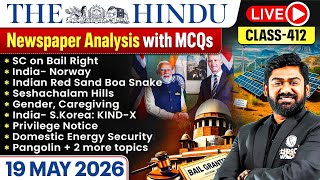 The Hindu Analysis - 19th May | The Hindu Newspaper Today with MCQs | Aasim Sir