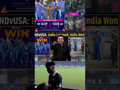IND vs USA: India Shake Off Nervy Start As Surya Kumar Yadav Shines In Win vs USA #cric#t20worldcup
