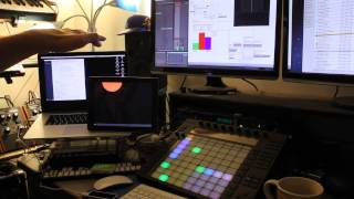 Interfacing the LEAP Motion with Ableton (Programmed in Max)