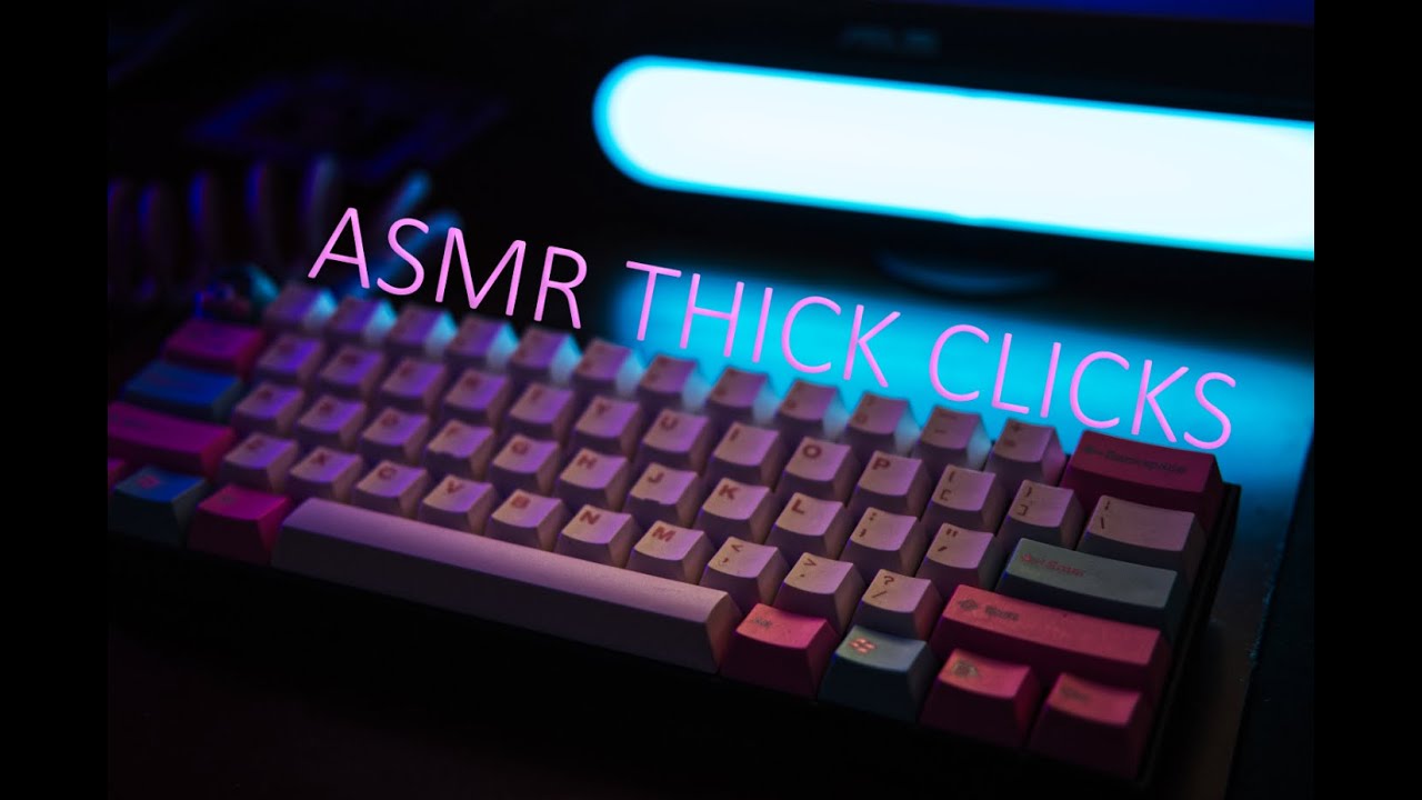 [ASMR] Keyboard Thick Clicks YouTube