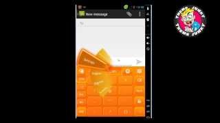 GO Keyboard Orange Glow Theme screenshot 3