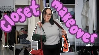 giving my closet a *makeover* | reorganizing and decluttering my closet 2024