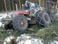 Belarus Mtz 1025 difficult conditions in the forest