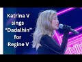 Katrina Velarde sings for Regine V.