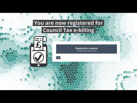 How to register for Council Tax e-billing (English)