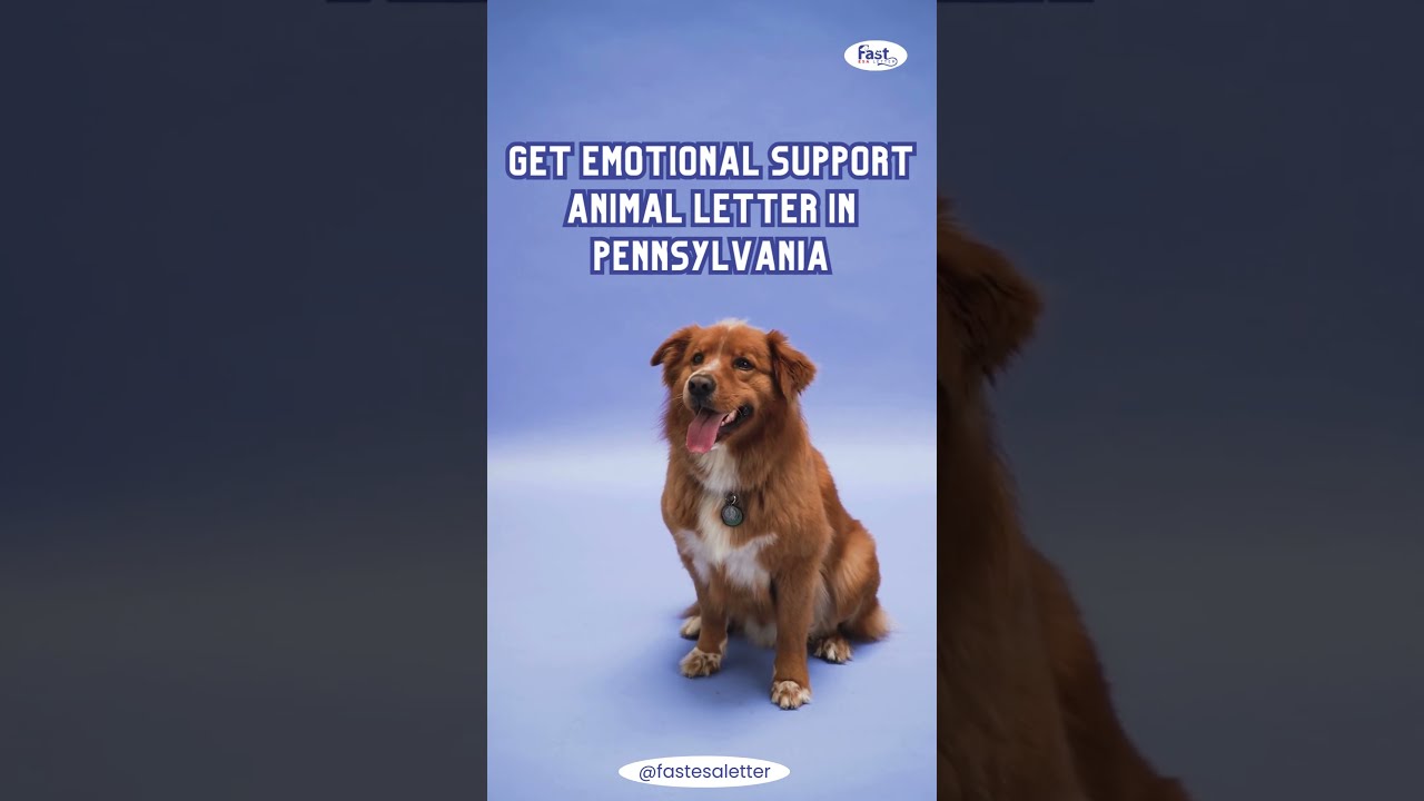 Get Emotional Support Animal Letter in Pennsylvania