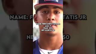 Fernando Tatis jr net worth before and after 😈 #trending #mlb #baseball #viral #shorts