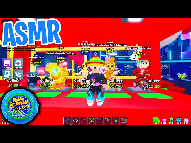 ASMR Roblox Steal a Brainrot Admin Abuse Event! 😴 Gum Chewing 🎮🎧  Controller Sounds + Whispering 💤