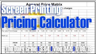 Screen Printing: Pricing Calculator (S:04/Vlog 044)