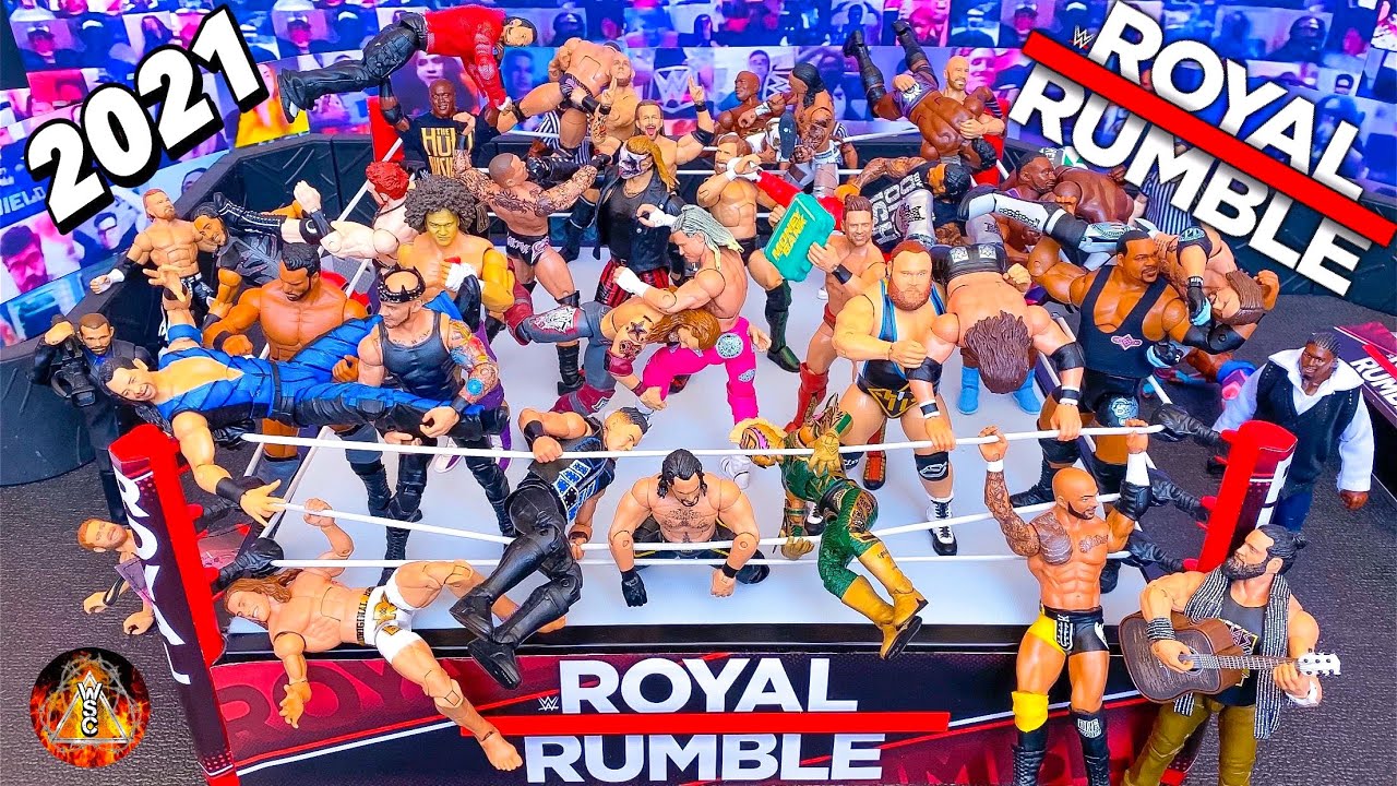 Wwe Royal Rumble 21 Action Figure Match Youtube